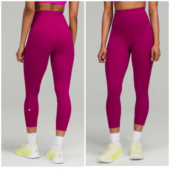 Lululemon base pace leggings crop magenta purple 4 - Picture 1 of 9